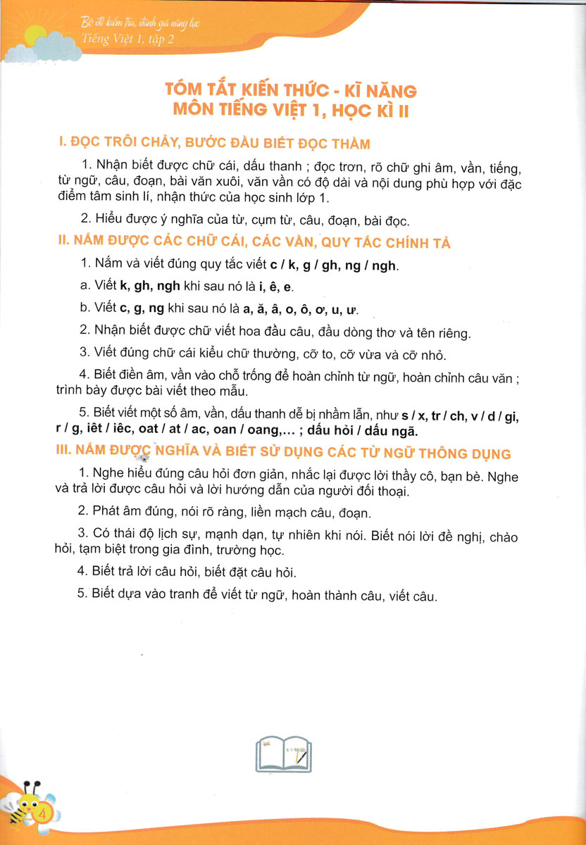 bộ bộ đề kiểm tra, đánh giá năng lực tiếng việt 1/2 - Ảnh 5