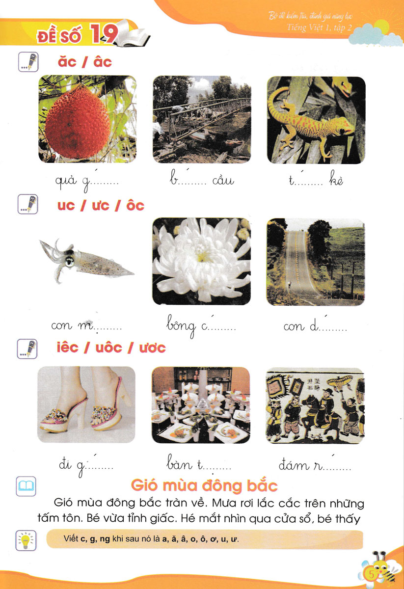 bộ bộ đề kiểm tra, đánh giá năng lực tiếng việt 1/2 - Ảnh 6