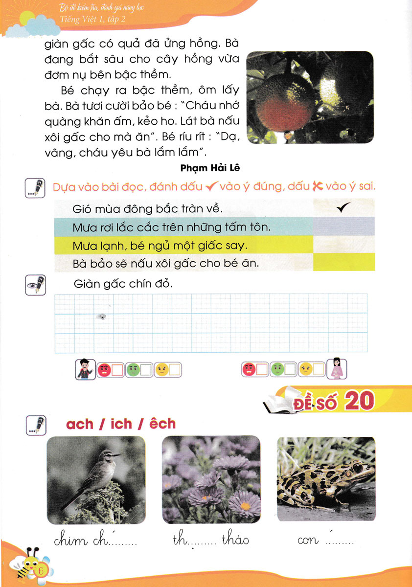 bộ bộ đề kiểm tra, đánh giá năng lực tiếng việt 1/2 - Ảnh 7