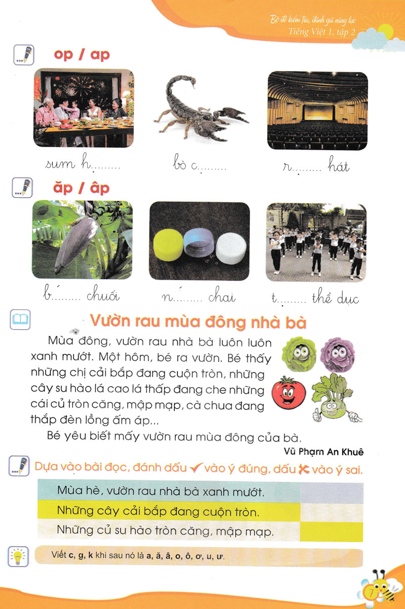 bộ bộ đề kiểm tra, đánh giá năng lực tiếng việt 1/2 - Ảnh 8