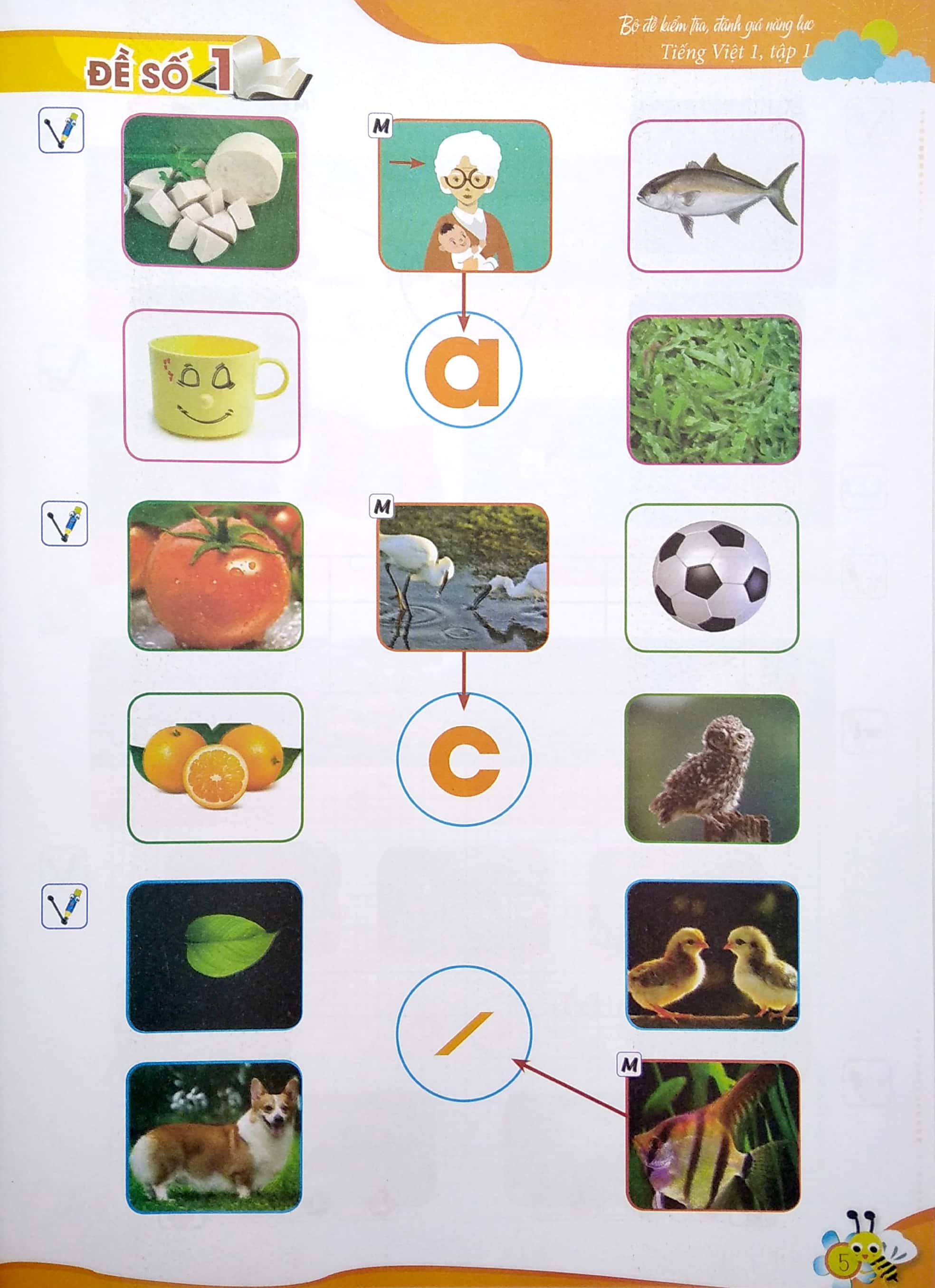 bộ bộ đề kiểm tra, đánh giá năng lực tiếng việt 1 - tập 1 (tái bản 2020) - Ảnh 4