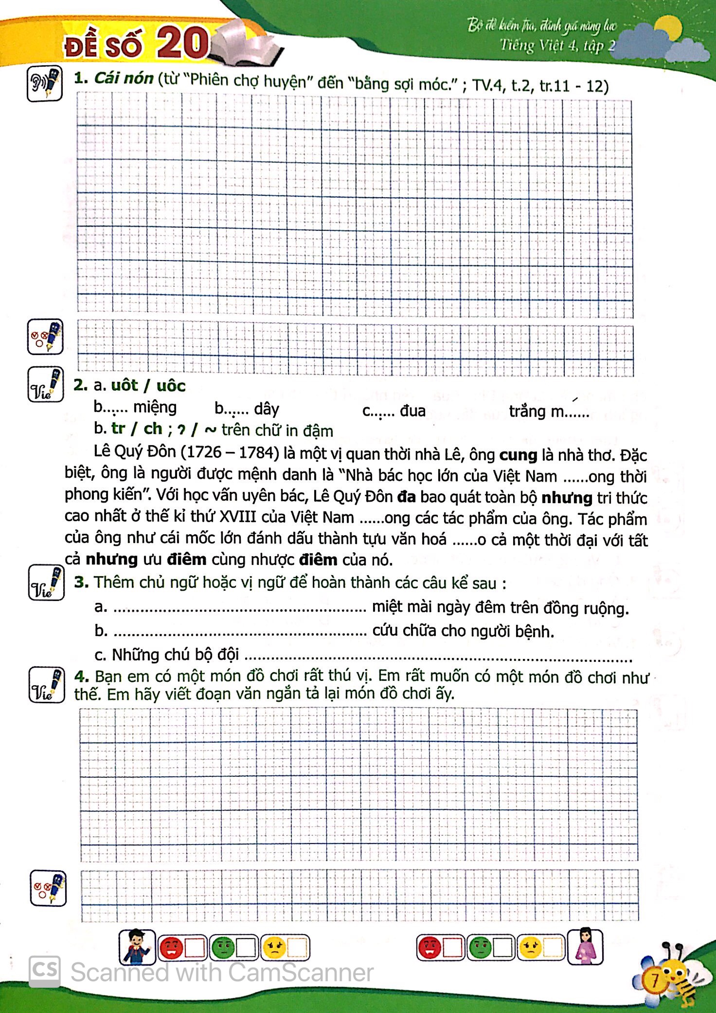 bộ bộ đề kiểm tra, đánh giá năng lực tiếng việt 4 - tập 2 - Ảnh 6