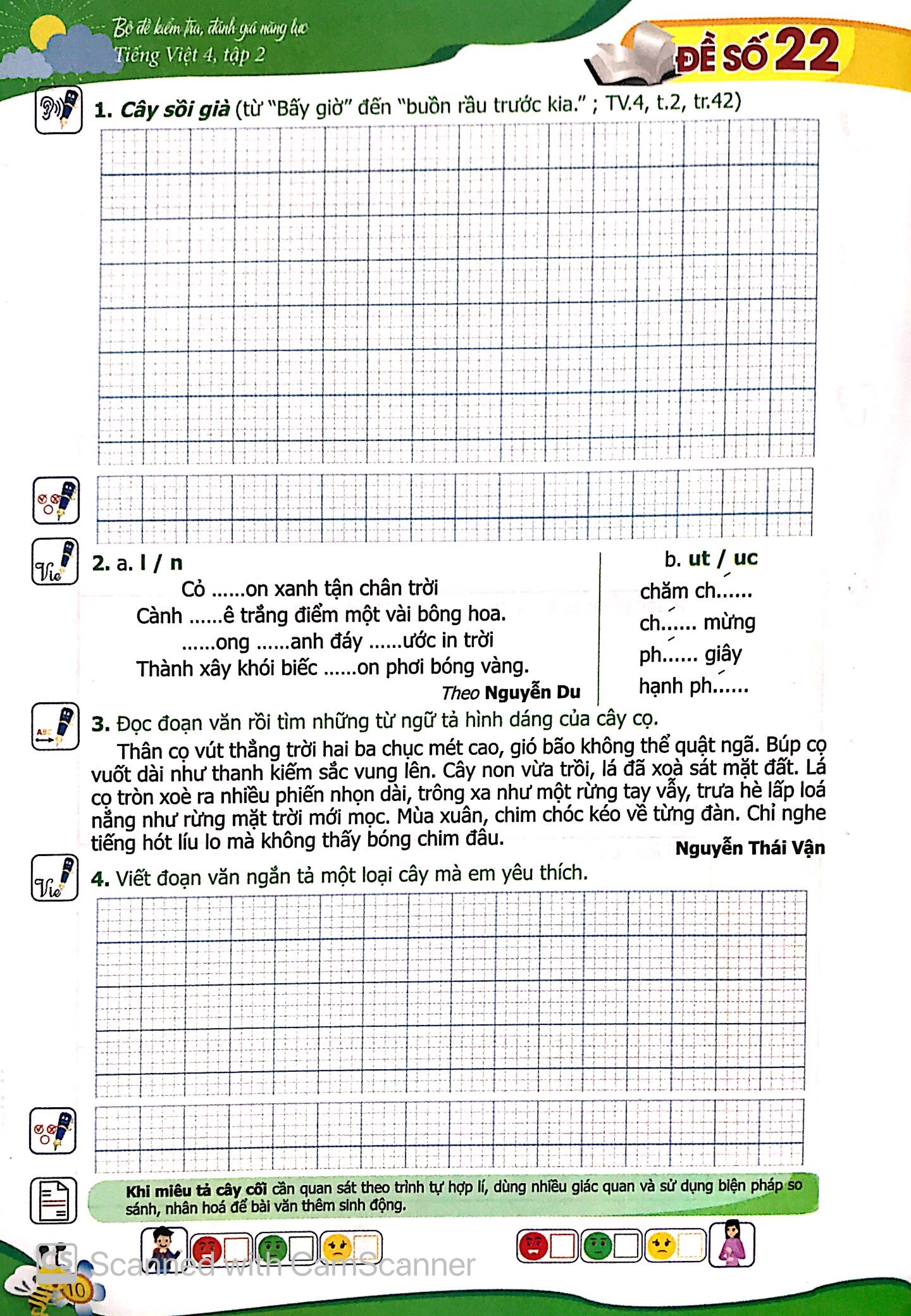 bộ bộ đề kiểm tra, đánh giá năng lực tiếng việt 4 - tập 2 - Ảnh 9