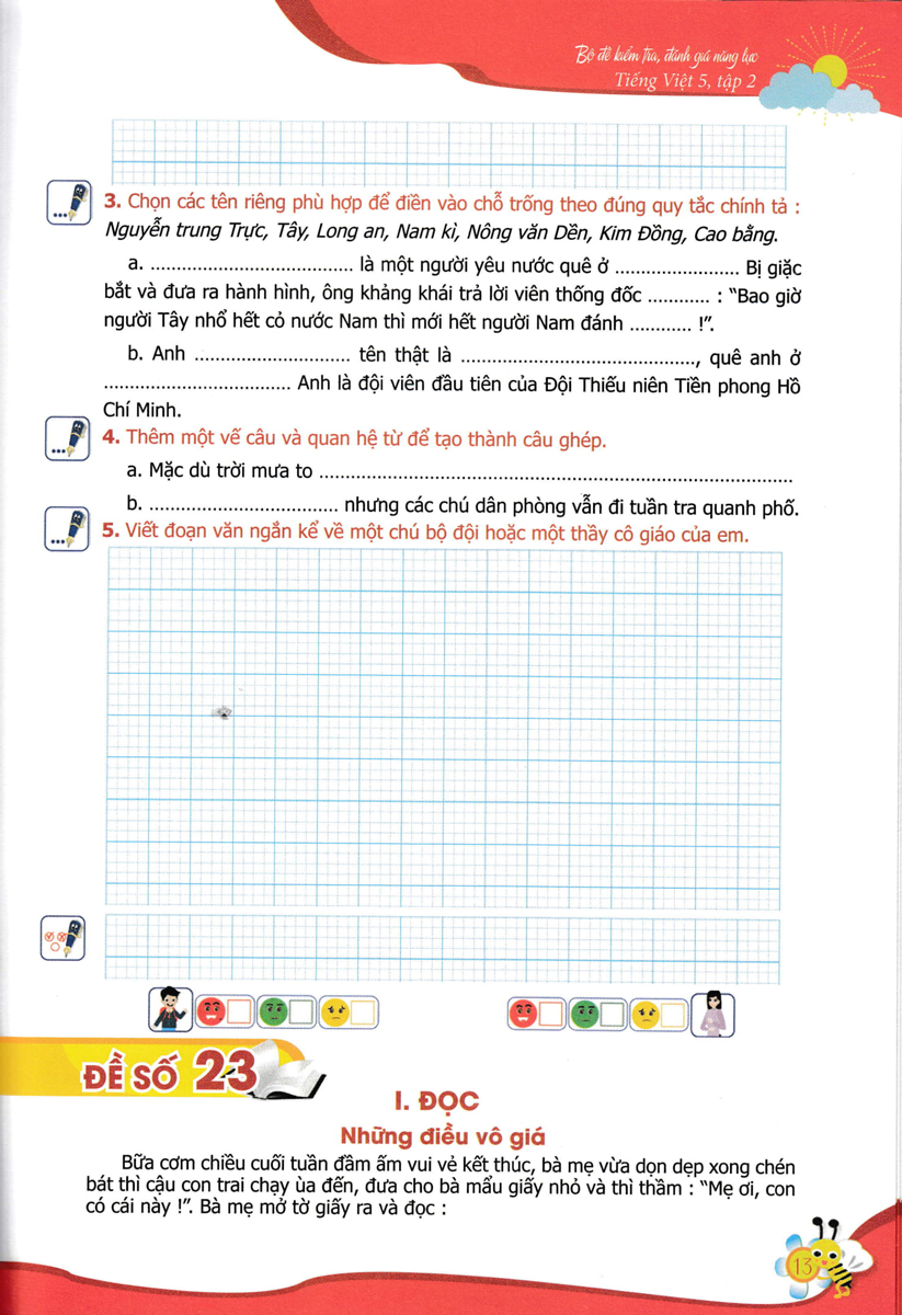 bộ bộ đề kiểm tra, đánh giá năng lực tiếng việt 5/2 - Ảnh 14