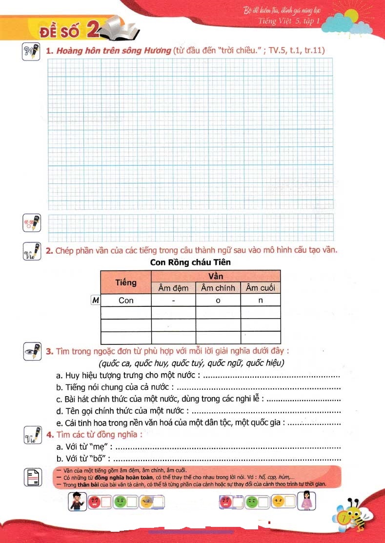 bộ bộ đề kiểm tra, đánh giá năng lực tiếng việt 5 - tập 1 - Ảnh 5