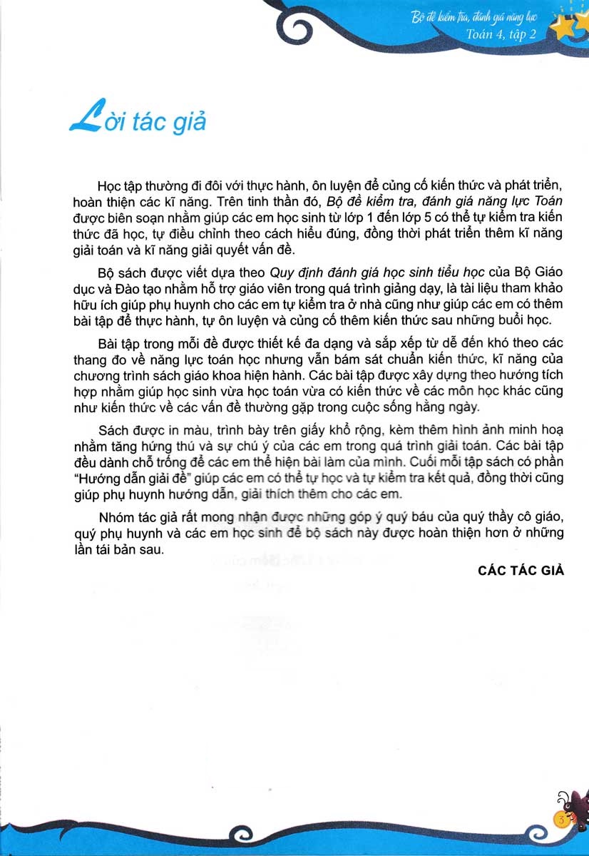 bộ bộ đề kiểm tra, đánh giá năng lực toán 4 - tập 2 - Ảnh 3