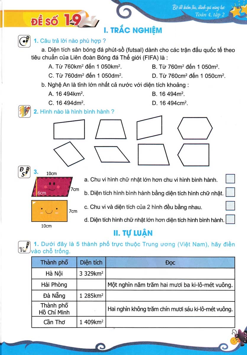 bộ bộ đề kiểm tra, đánh giá năng lực toán 4 - tập 2 - Ảnh 4