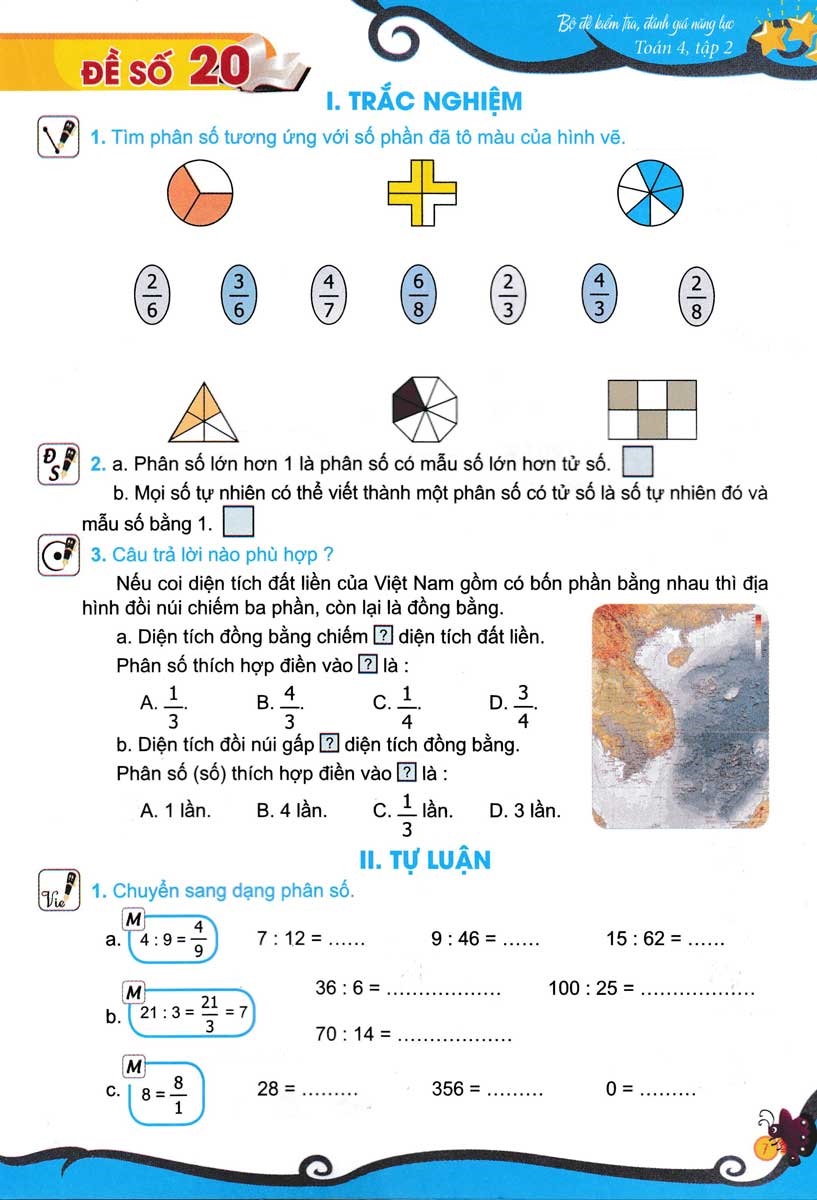bộ bộ đề kiểm tra, đánh giá năng lực toán 4 - tập 2 - Ảnh 6