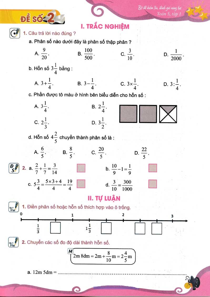 bộ bộ đề kiểm tra, đánh giá năng lực toán 5 - tập 1 - Ảnh 7