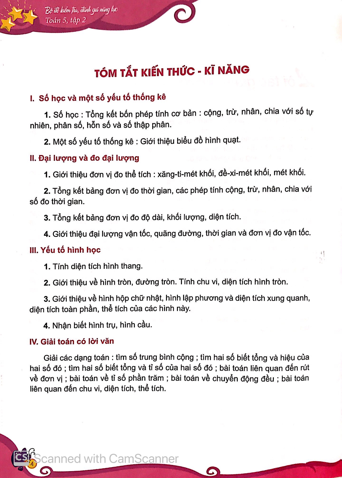 bộ bộ đề kiểm tra, đánh giá năng lực toán 5 - tập 2 - Ảnh 4
