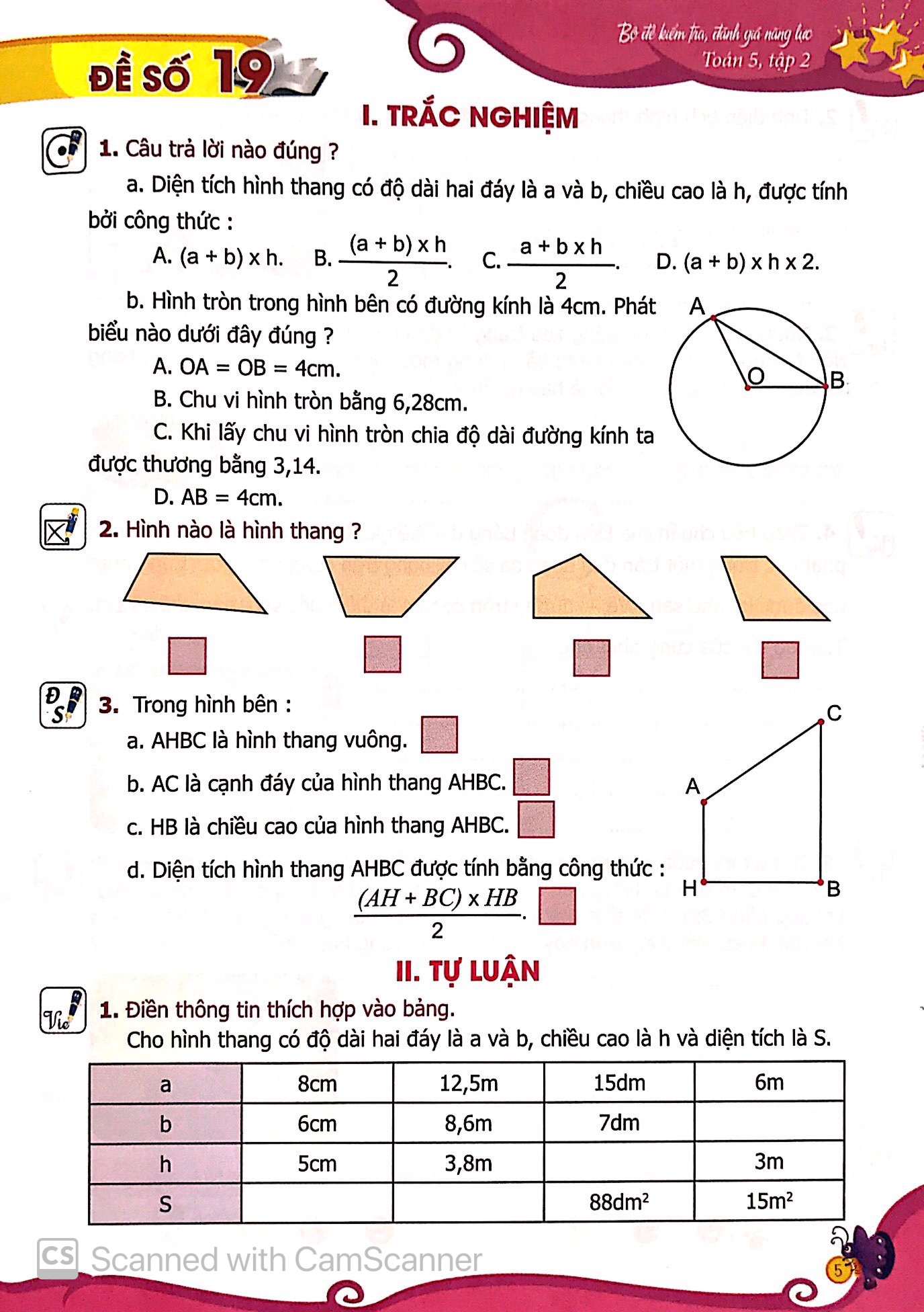 bộ bộ đề kiểm tra, đánh giá năng lực toán 5 - tập 2 - Ảnh 5
