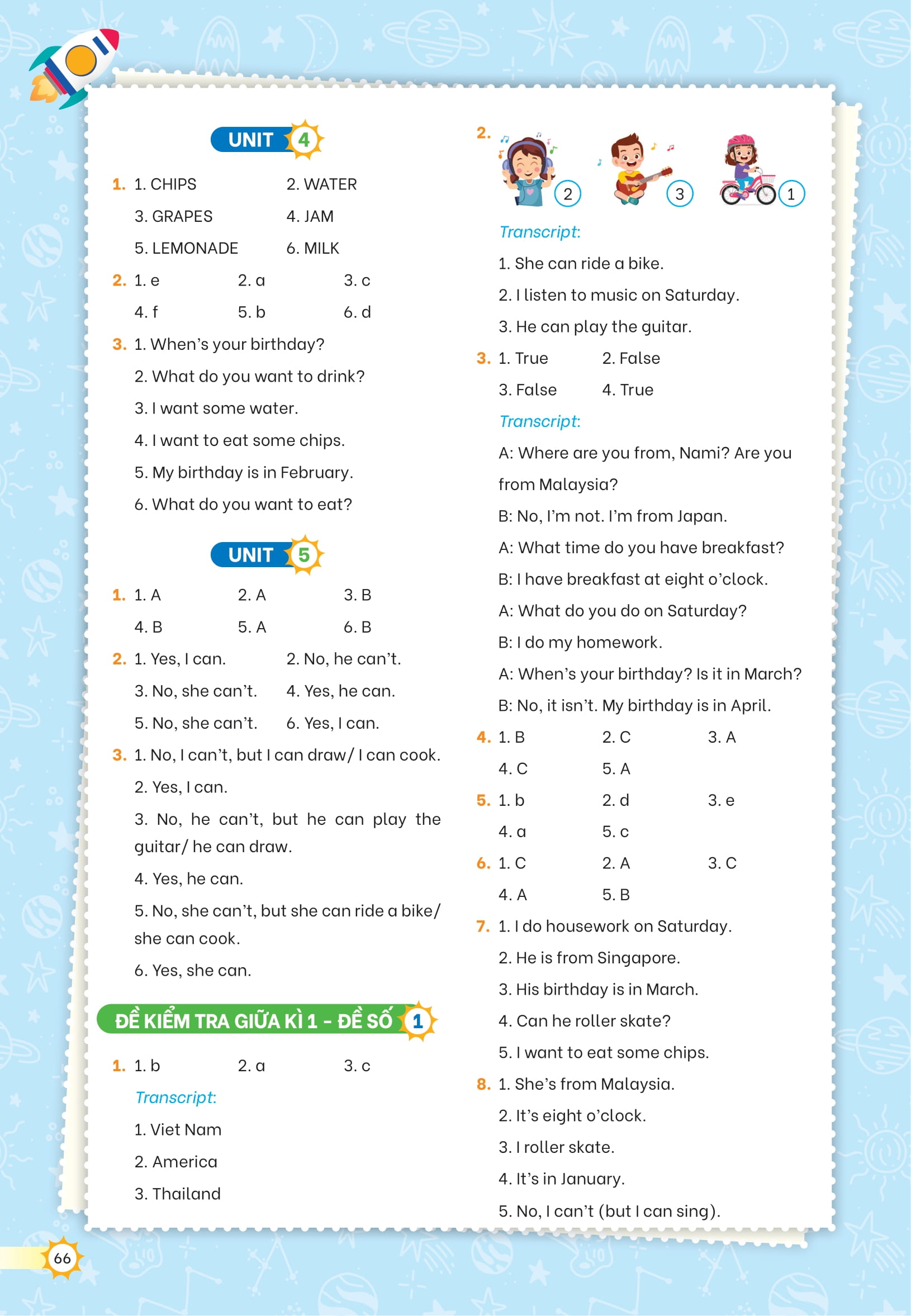 Bộ Bộ Đề Kiểm Tra Định Kỳ Tiếng Anh Lớp 4 - Tập 1 - Ảnh 18