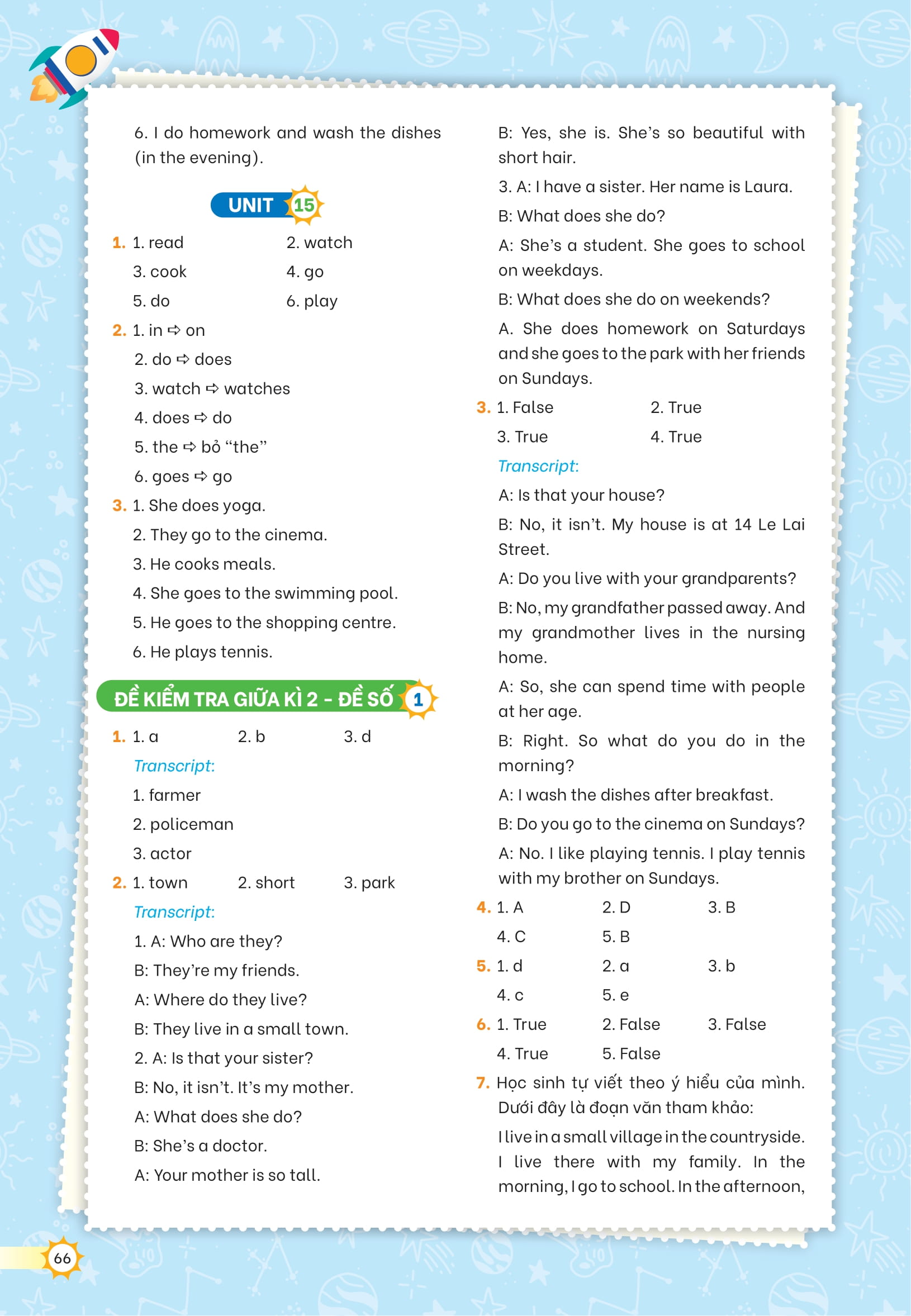 Bộ Bộ Đề Kiểm Tra Định Kỳ Tiếng Anh Lớp 4 - Tập 2 - Ảnh 18