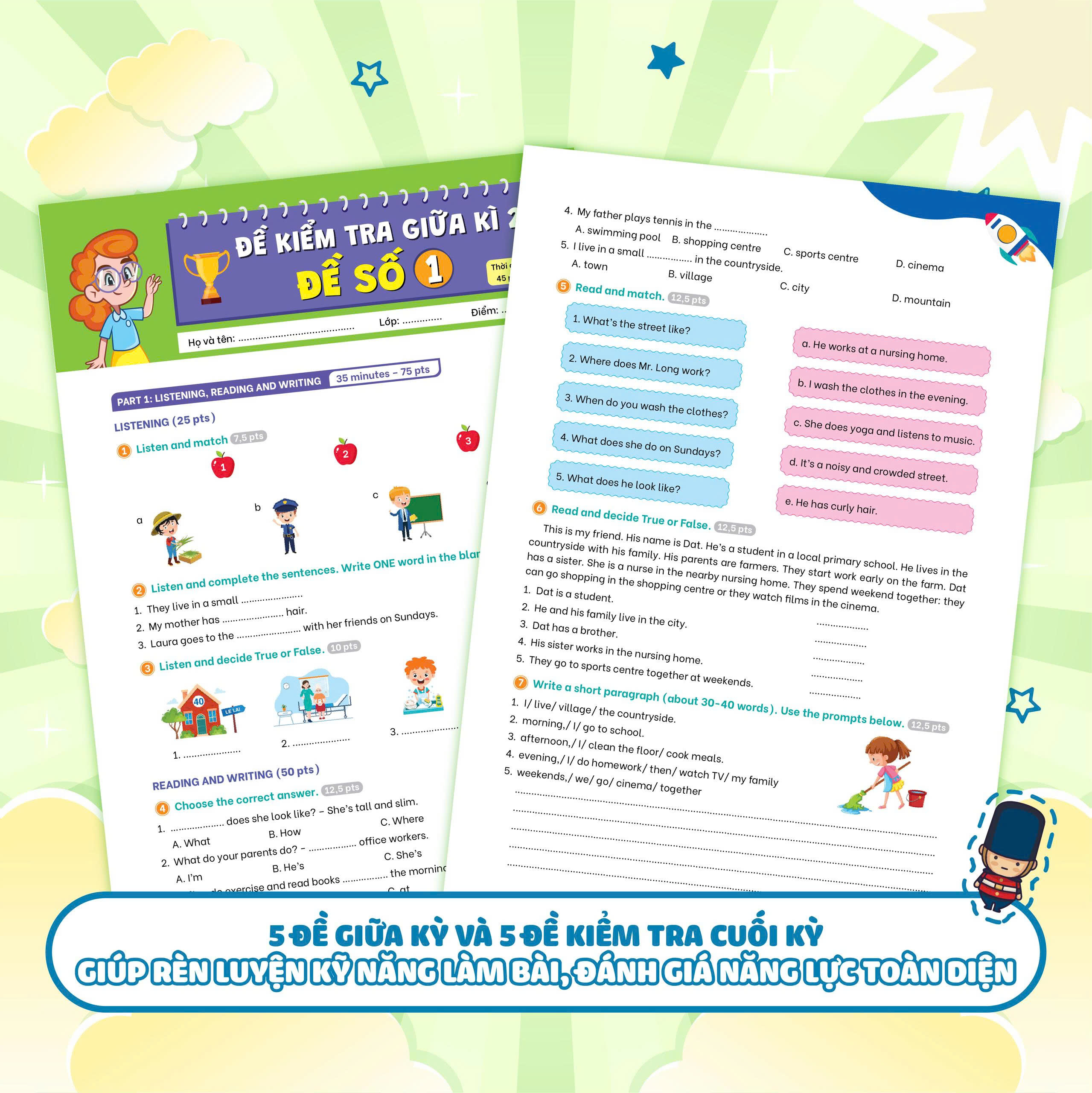 Bộ Bộ Đề Kiểm Tra Định Kỳ Tiếng Anh Lớp 4 - Tập 2 - Ảnh 7