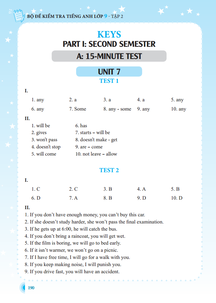 bộ bộ đề kiểm tra tiếng anh lớp 9 - tập 2 - có đáp án (tái bản lần 1) - Ảnh 14