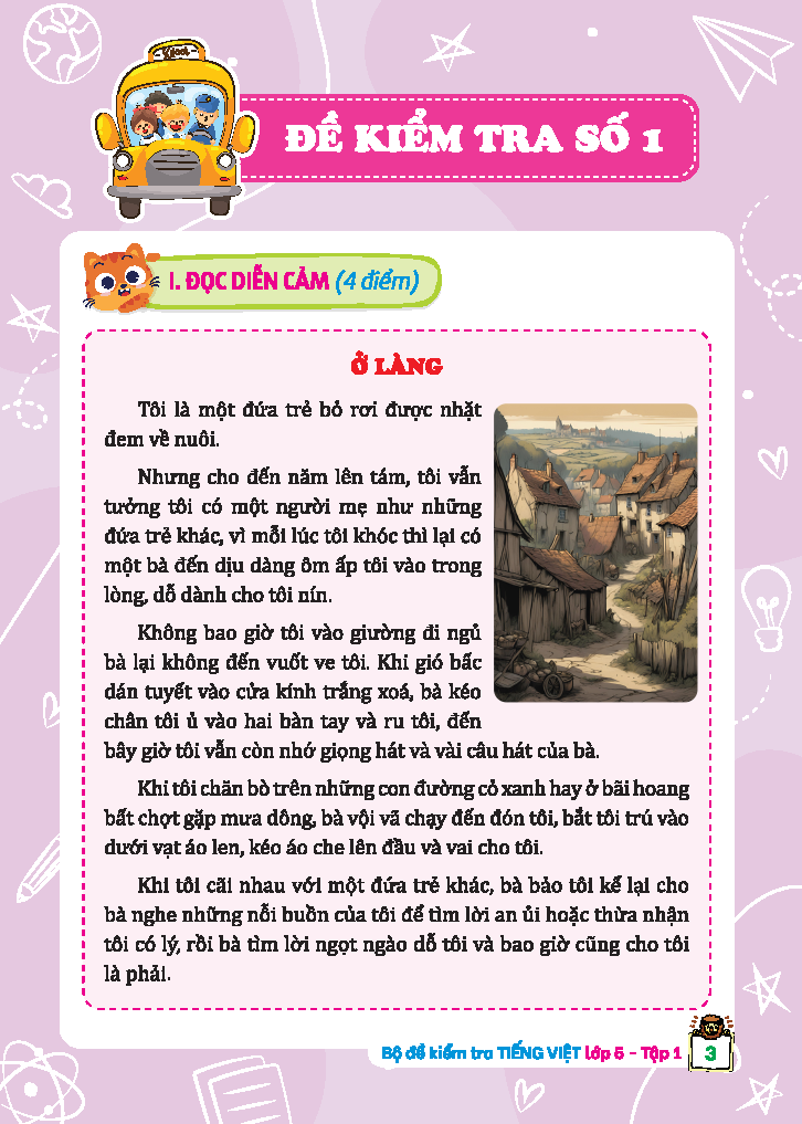 Bộ Bộ Đề Kiểm Tra Tiếng Việt 5 - Tập 1 (Kết Nối) (Sách Màu) - Ảnh 3