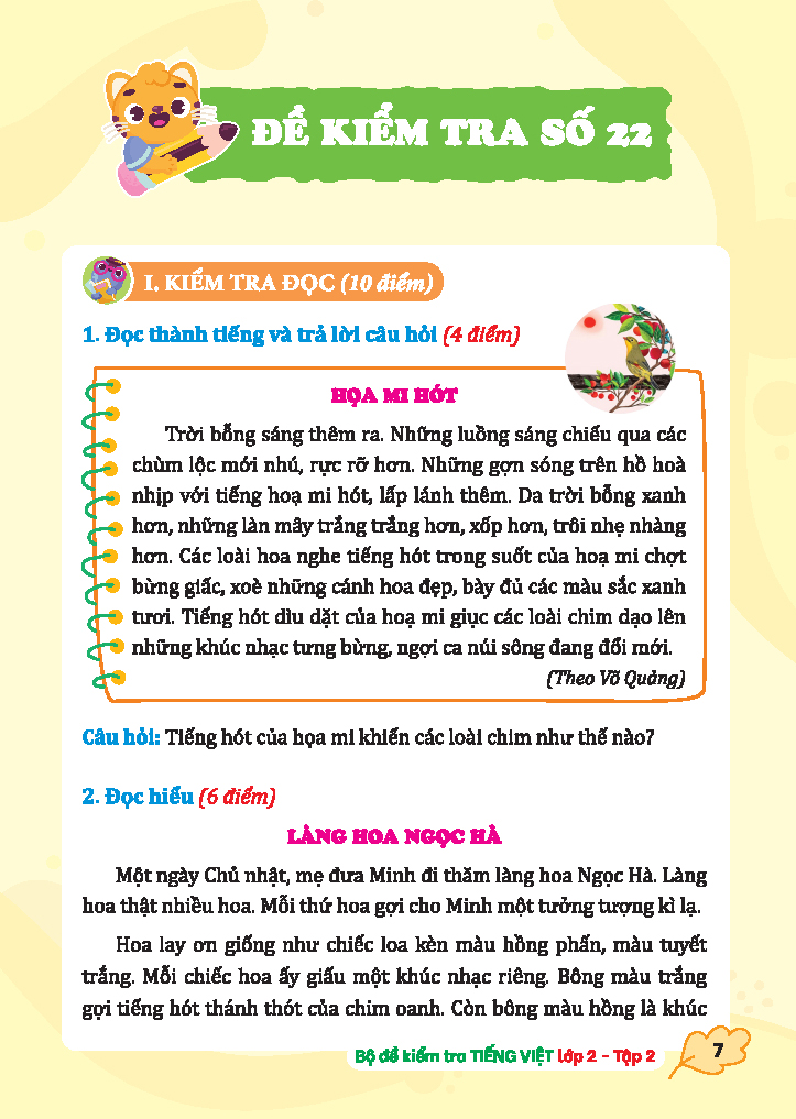 bộ bộ đề kiểm tra tiếng việt lớp 2 - tập 2 (kết nối) - Ảnh 8
