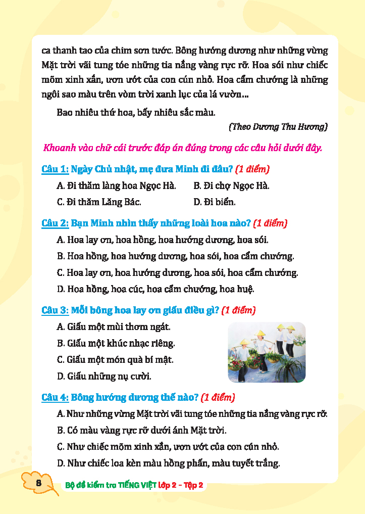 bộ bộ đề kiểm tra tiếng việt lớp 2 - tập 2 (kết nối) - Ảnh 9