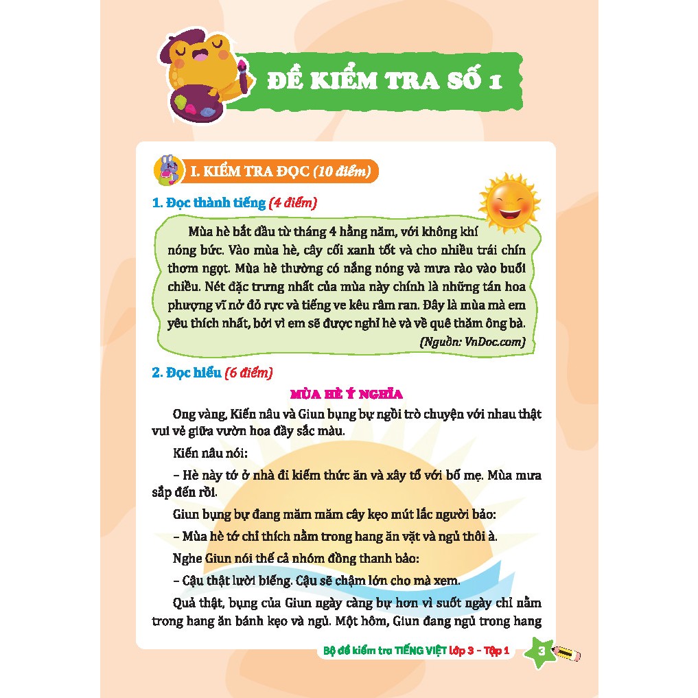 bộ bộ đề kiểm tra tiếng việt lớp 3 - tập 1 - Ảnh 5