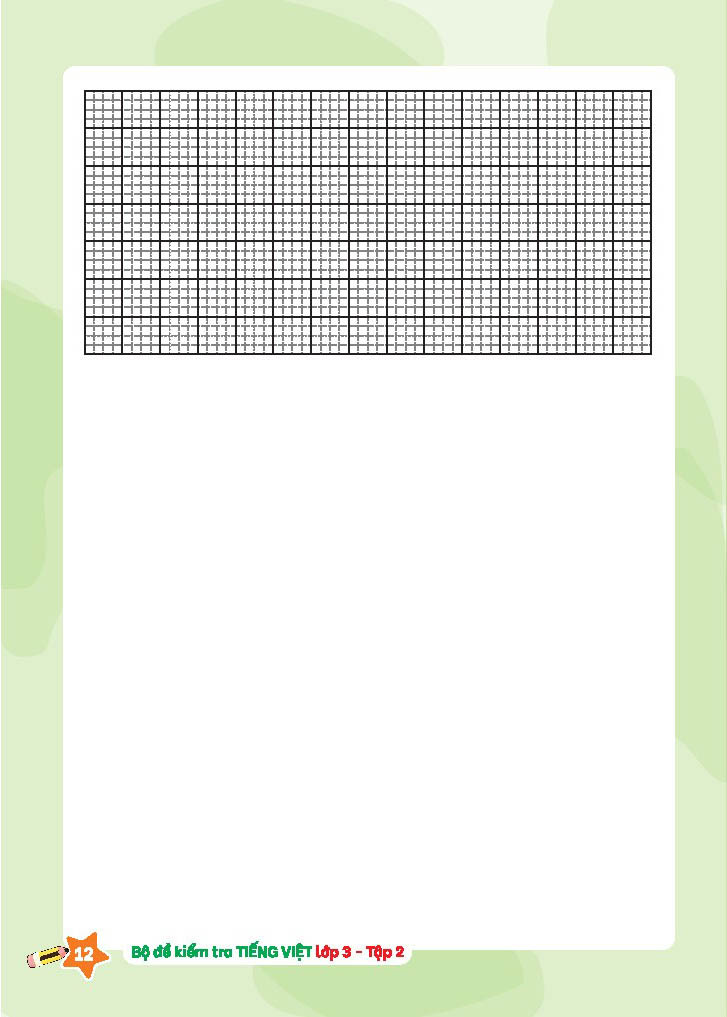 bộ bộ đề kiểm tra tiếng việt lớp 3 - tập 2 - Ảnh 8