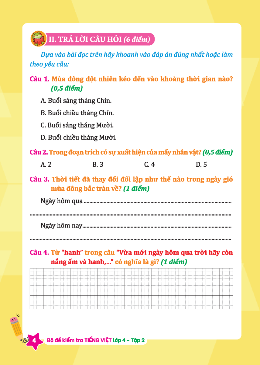 Bo
Bo De Kiem Tra Tieng Viet Lop 4 - Tap 2 (Ket Noi) - Ảnh 5