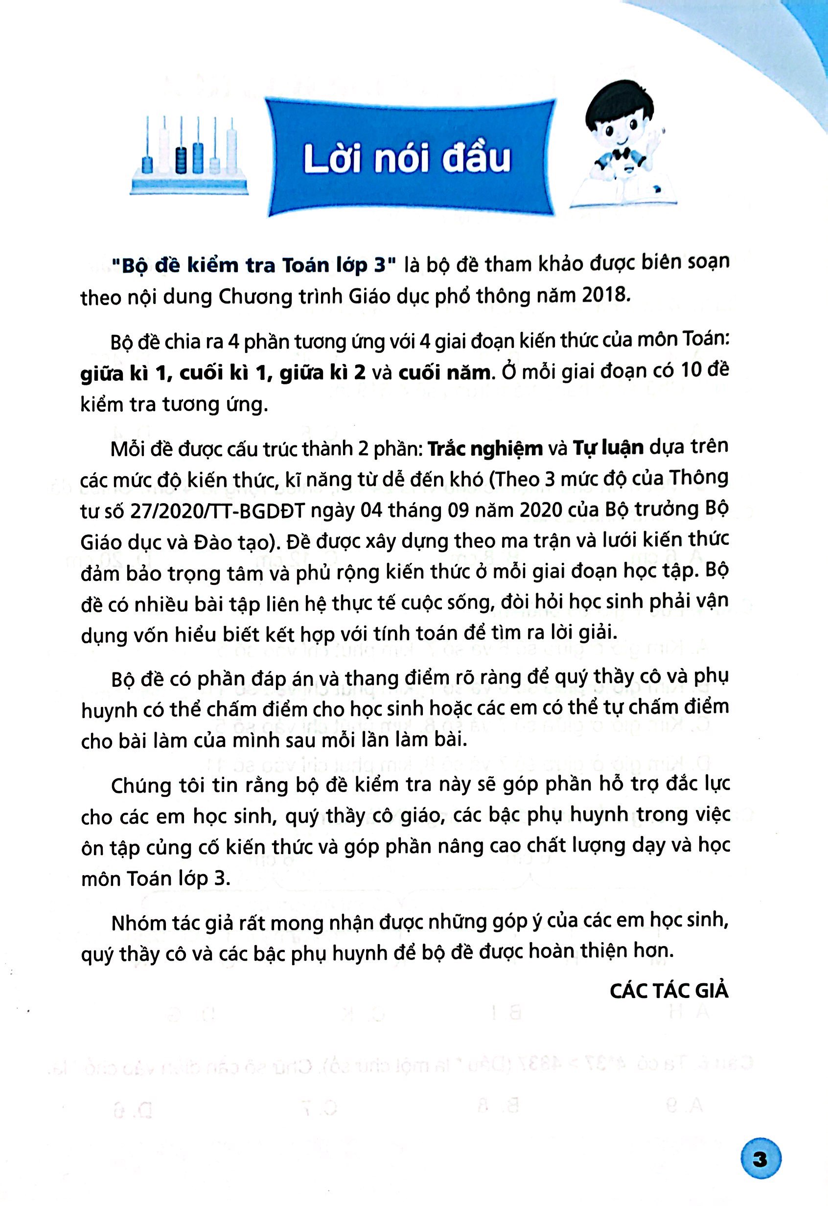 bộ bộ đề kiểm tra toán lớp 3 - tập 2 - Ảnh 4