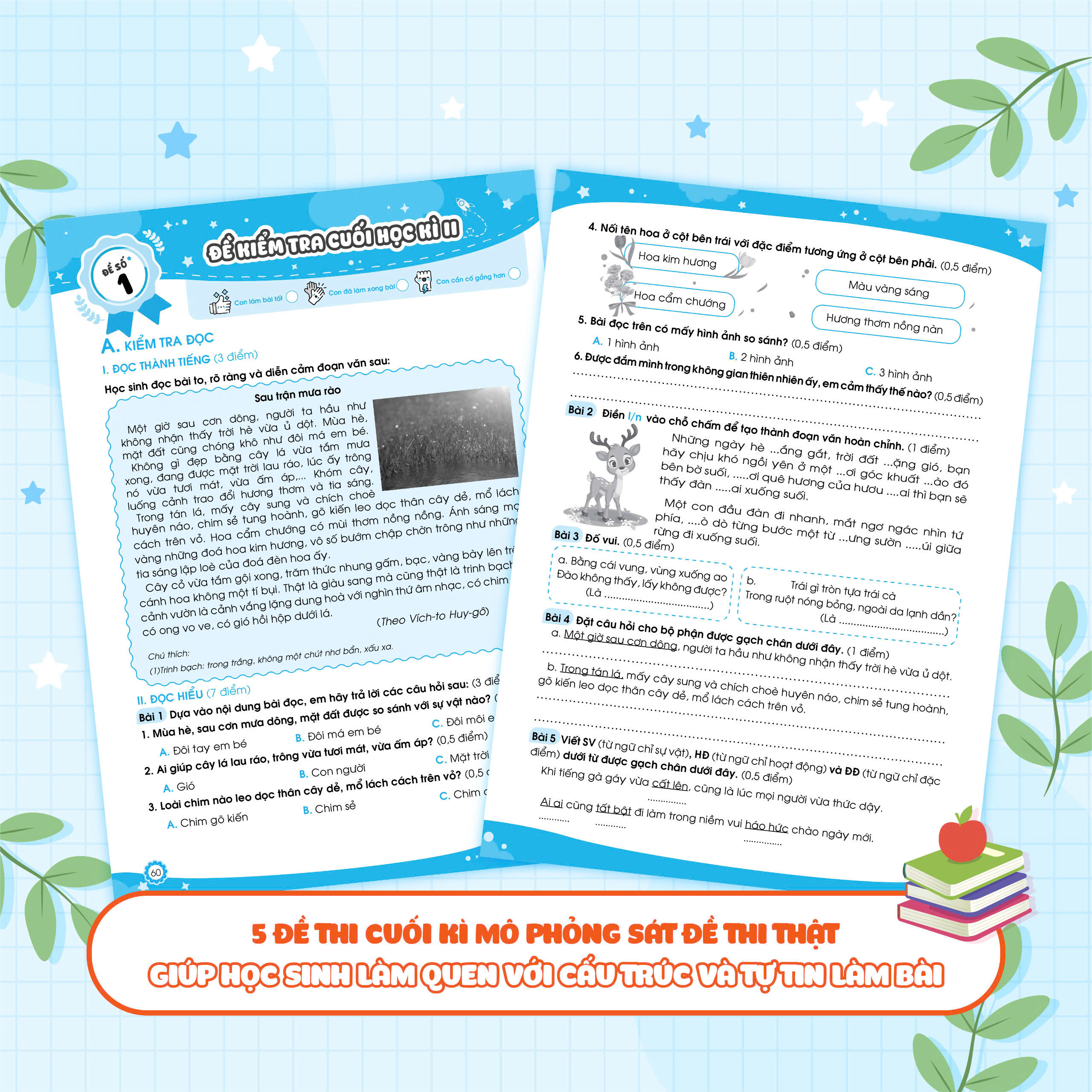 Bộ Bộ Đề Ôn Luyện Và Kiểm Tra Tiếng Việt 3 - Tập 2 - Ảnh 8