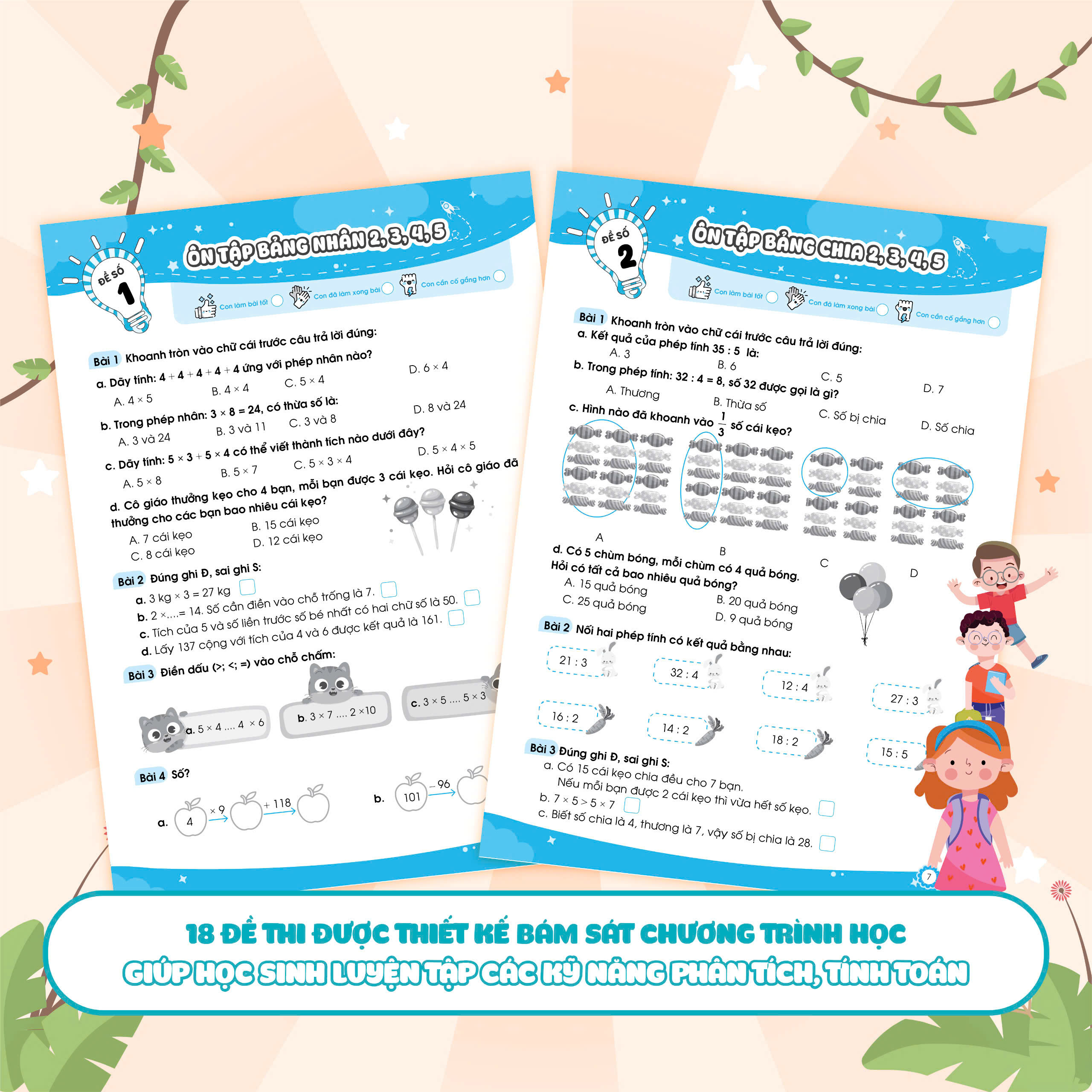 Bộ Bộ Đề Ôn Luyện Và Kiểm Tra Toán Lớp 3 - Tập 1 - Ảnh 5