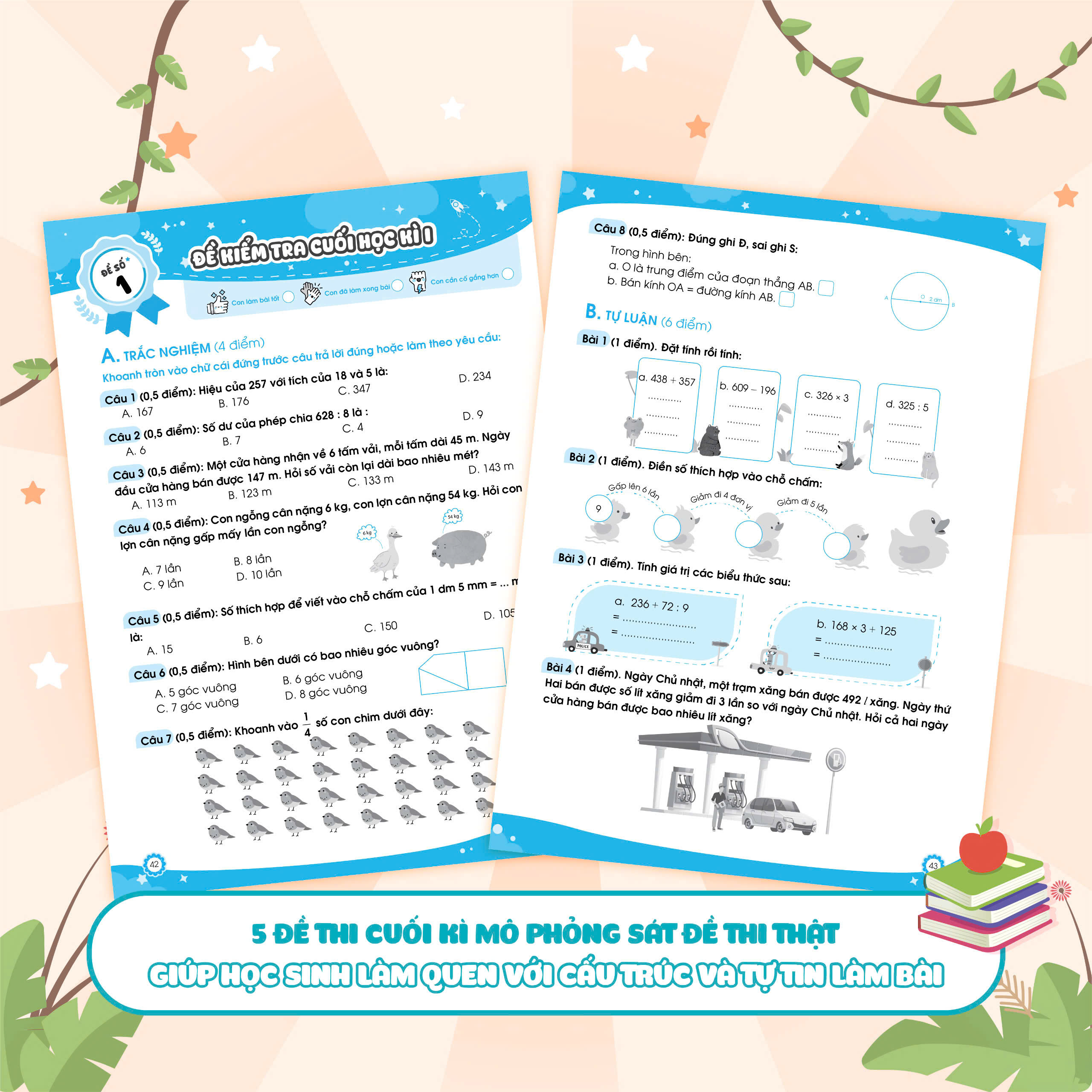 Bộ Bộ Đề Ôn Luyện Và Kiểm Tra Toán Lớp 3 - Tập 1 - Ảnh 6