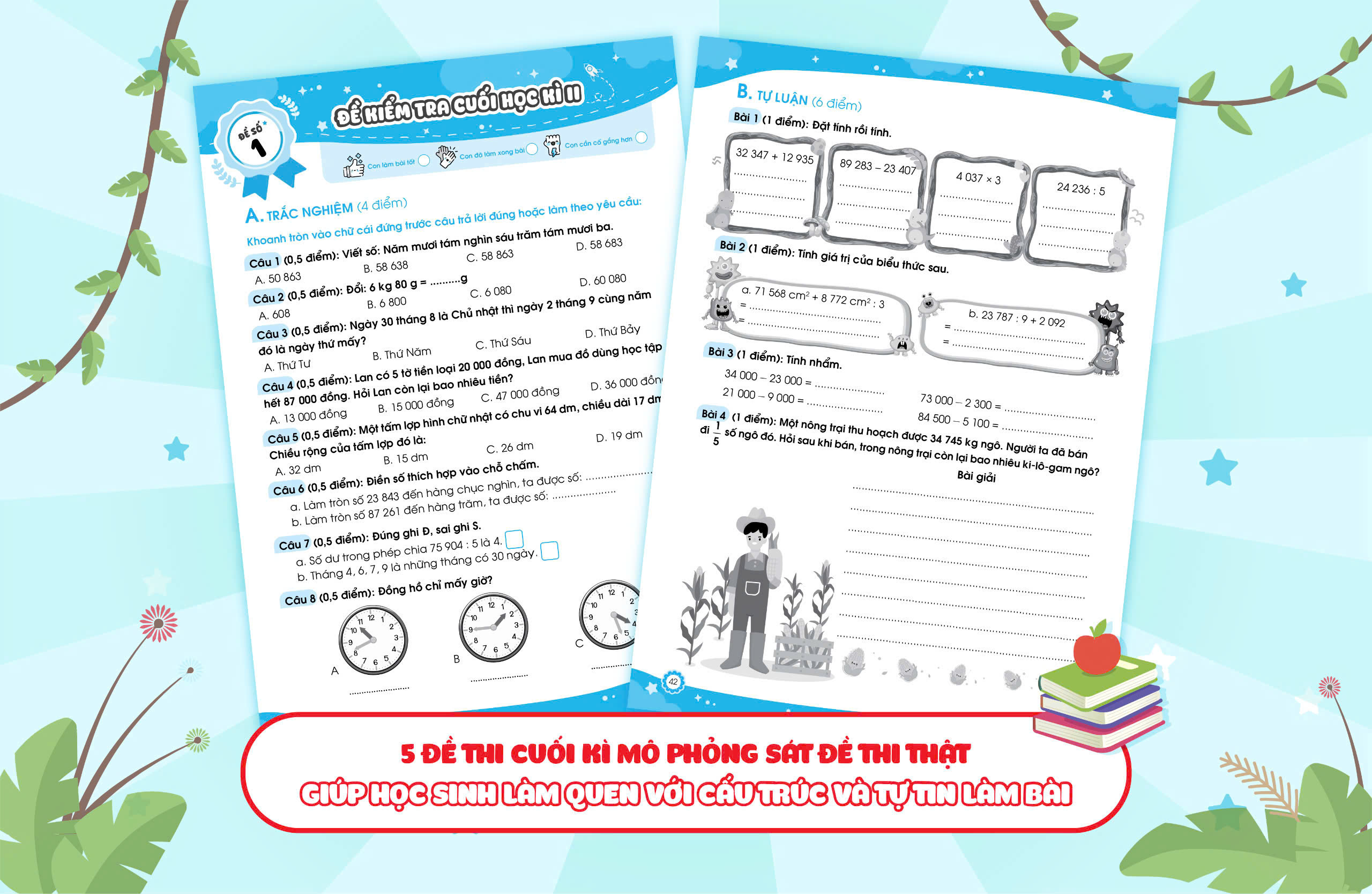 Bộ Bộ Đề Ôn Luyện Và Kiểm Tra Toán Lớp 3 - Tập 2 - Ảnh 10