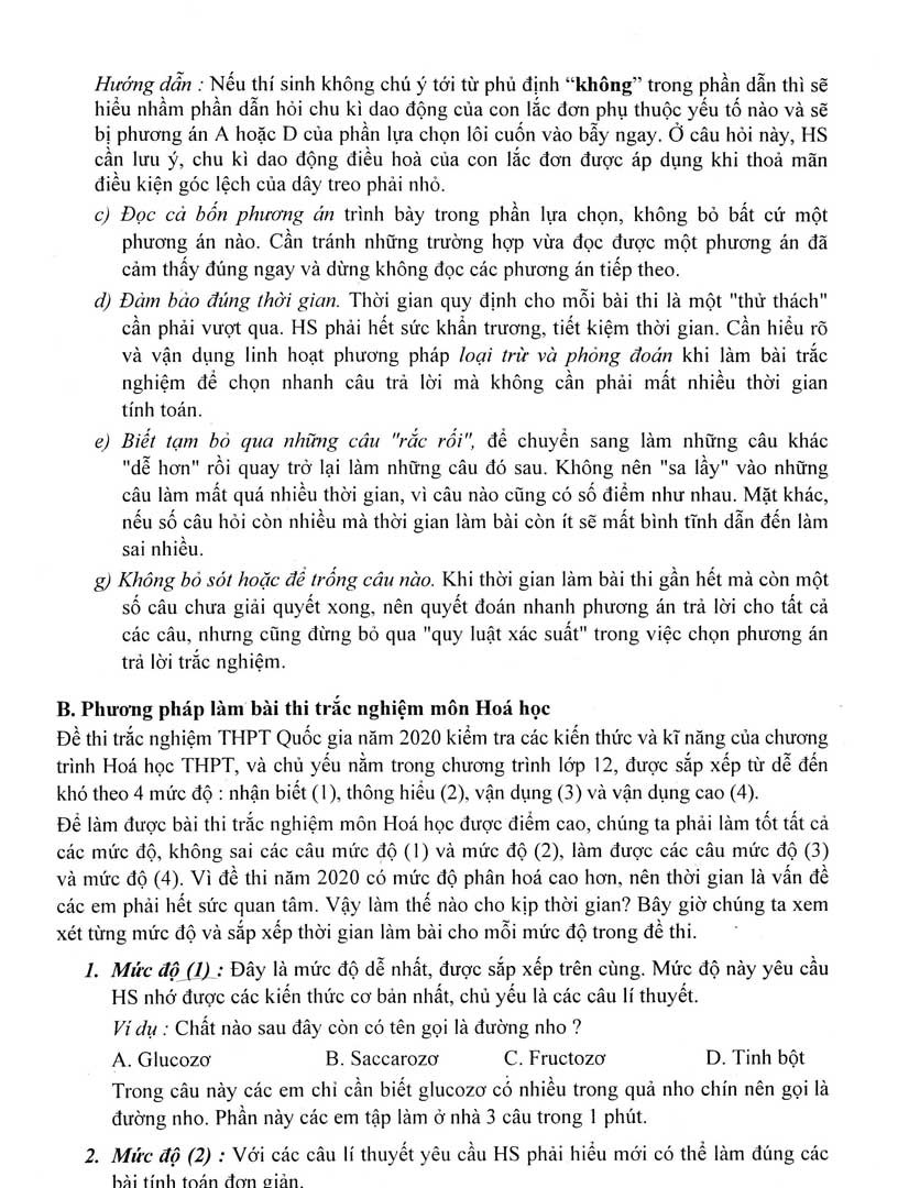 bộ bộ đề trắc nghiệm luyện thi thpt quốc gia 2020 - khoa học tự nhiên - tập 1 - tái bản - Ảnh 4