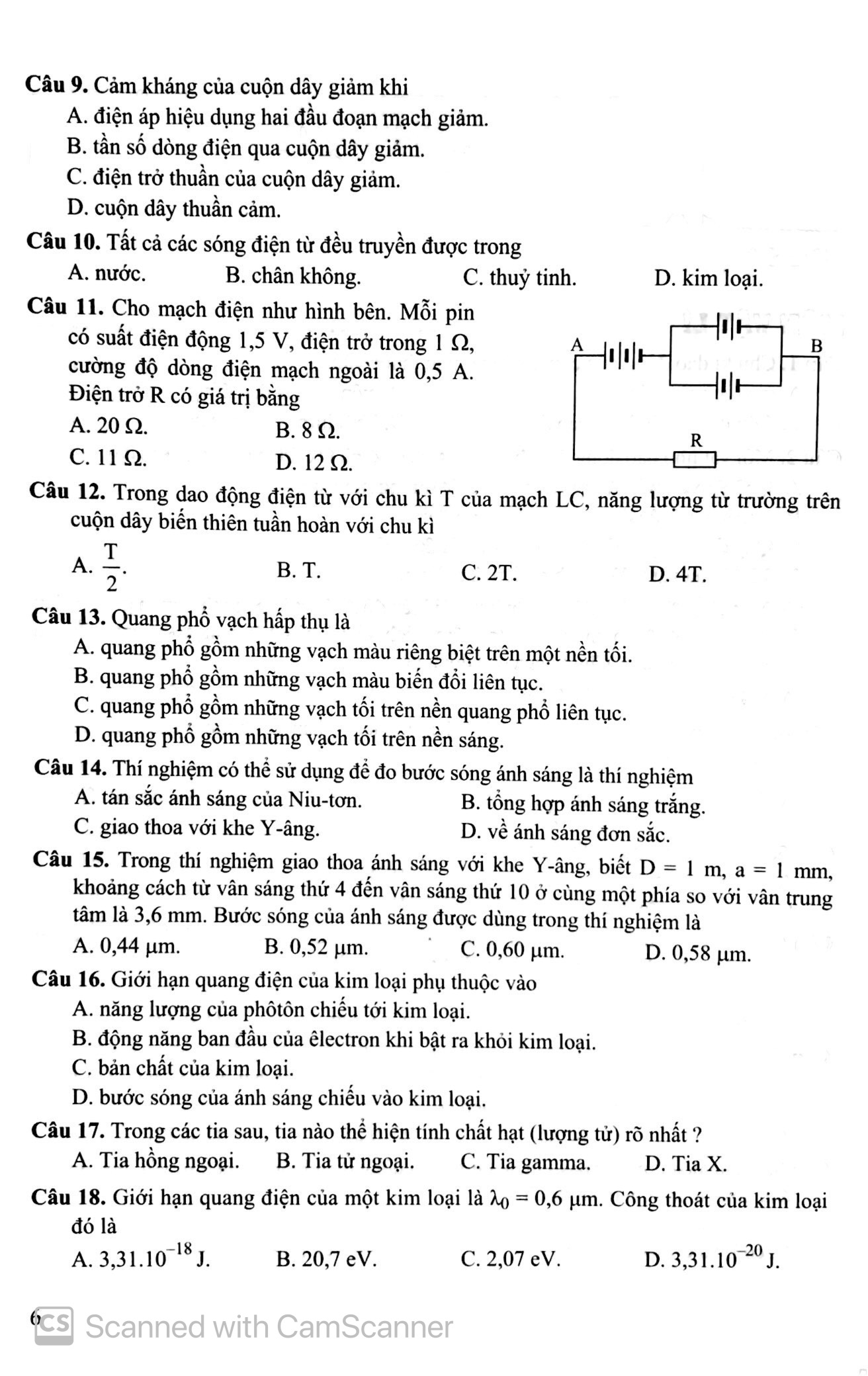 bộ bộ đề trắc nghiệm luyện thi thpt quốc gia 2020 - khoa học tự nhiên - tập 2 - tái bản - Ảnh 6