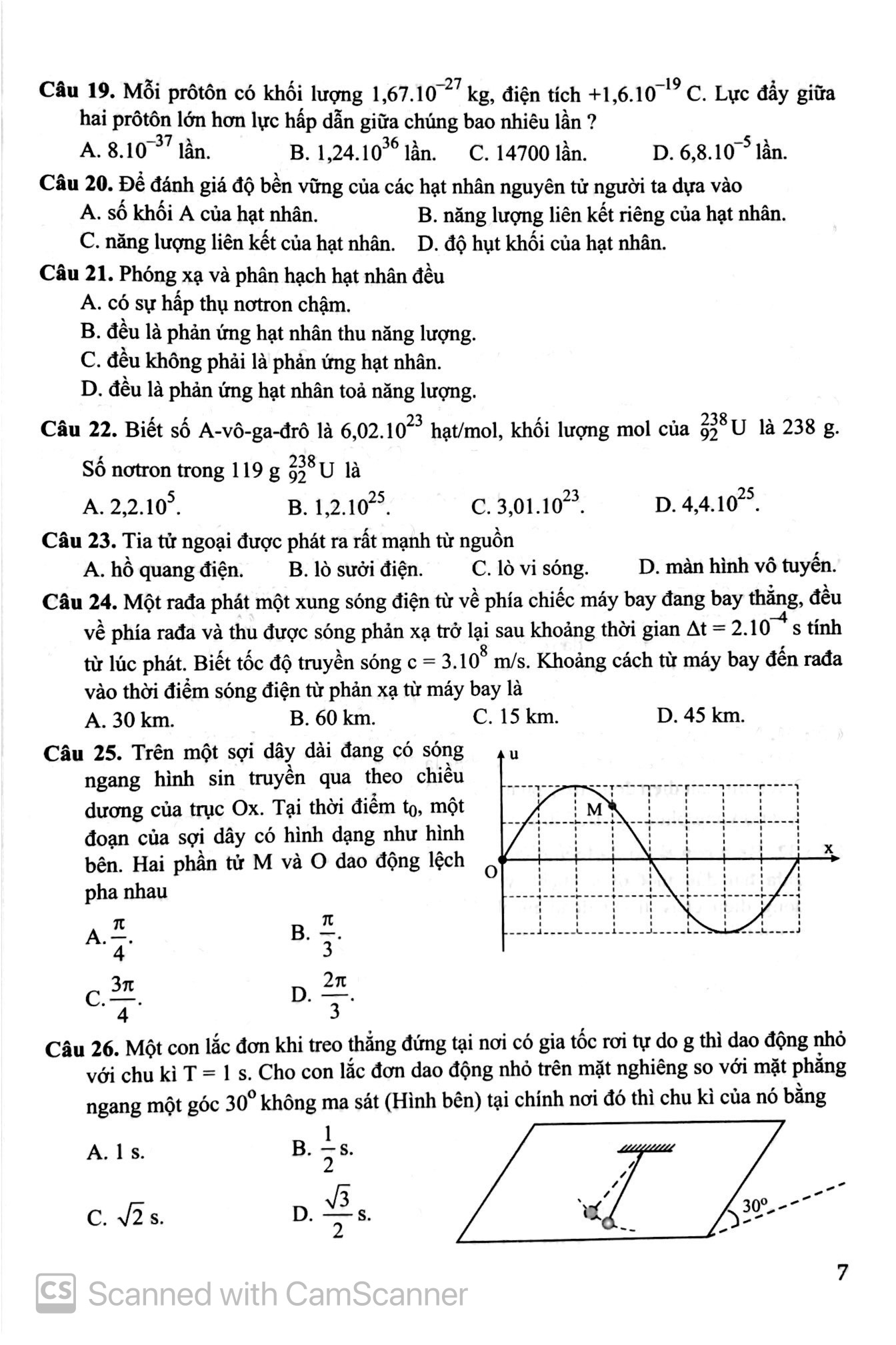 bộ bộ đề trắc nghiệm luyện thi thpt quốc gia 2020 - khoa học tự nhiên - tập 2 - tái bản - Ảnh 7