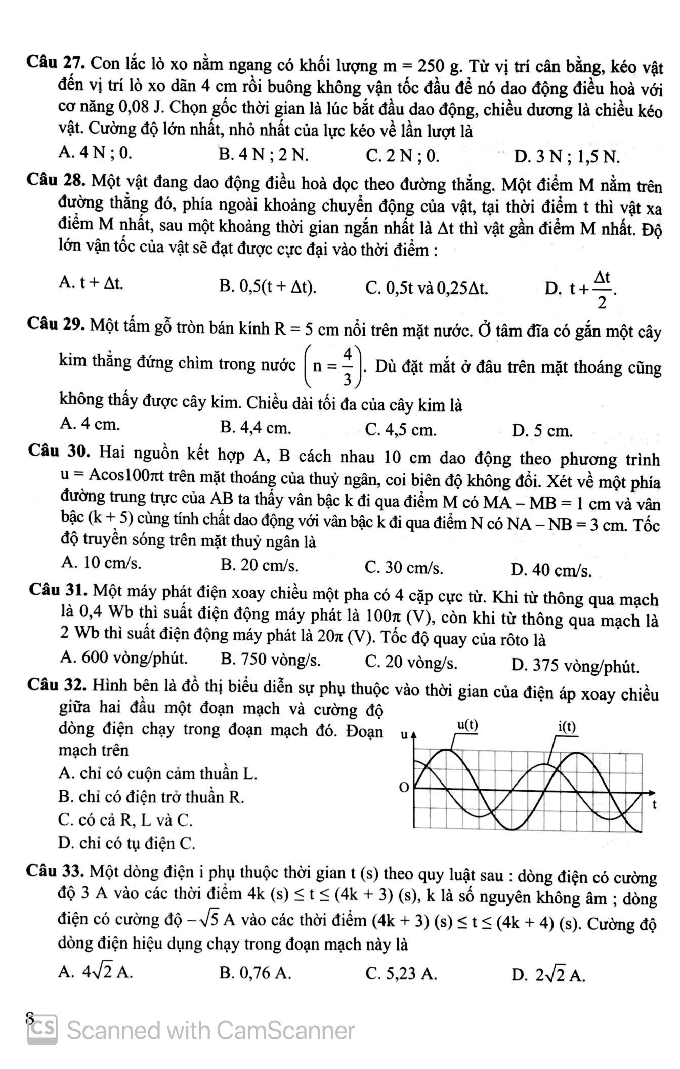 bộ bộ đề trắc nghiệm luyện thi thpt quốc gia 2020 - khoa học tự nhiên - tập 2 - tái bản - Ảnh 8