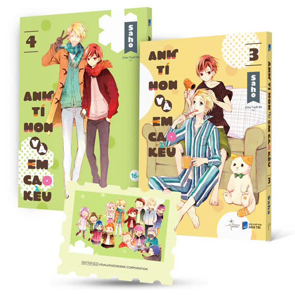 Bộ Bộ Manga - Anh Tí Hon Và Em Cao Kều - Tập 3 + Tập 4 (Bộ 2 Tập) - Tặng Kèm Sticker Tem