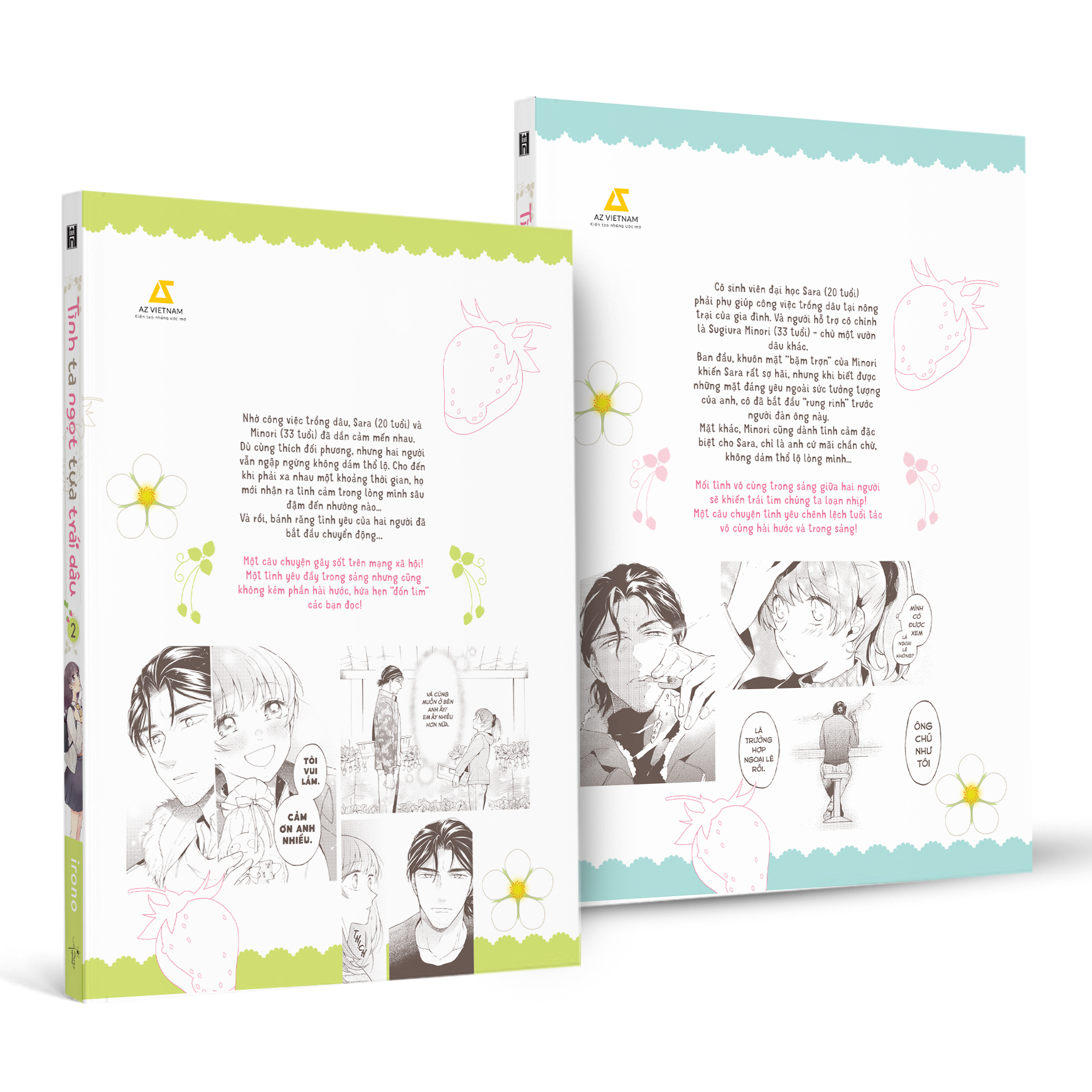 Bộ Bộ Manga - Tình Ta Ngọt Tựa Trái Dâu - Tập 1 + Tập 2 (Bộ 2 Tập) - Tặng Kèm 2 Bookmark - Ảnh 3