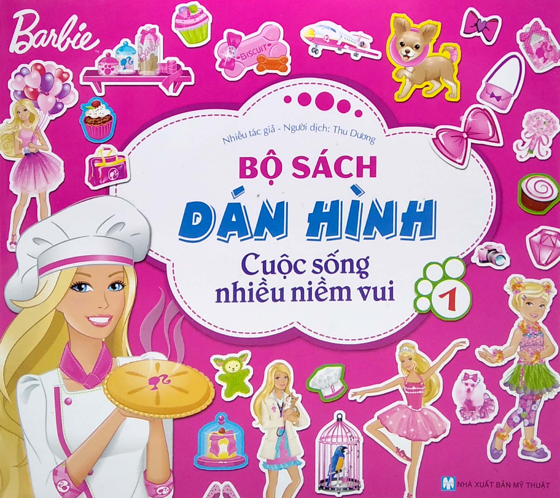 bộ bộ sách dán hình barbie - cuộc sống nhiều niềm vui (tập 1) - Ảnh 2