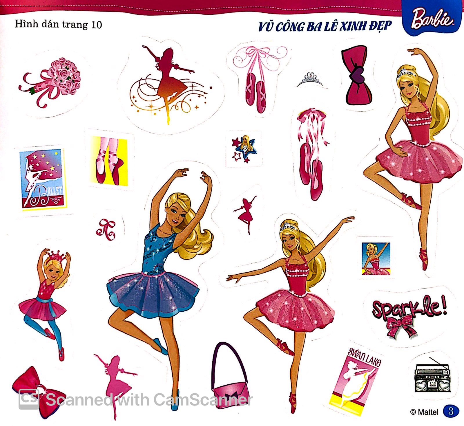 bộ bộ sách dán hình barbie - cuộc sống nhiều niềm vui (tập 2) - Ảnh 4