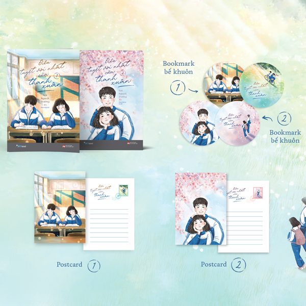 Bộ Bộ Sách Điều Tuyệt Vời Nhất Của Thanh Xuân - Tập 1 + Tập 2 (Bộ 2 Cuốn) - Bản Đặc Biệt - Tặng Kèm 2 Bookmark Bế Khuôn Tròn + 2 Postcard Bồi Cứng Màn Nhũ
