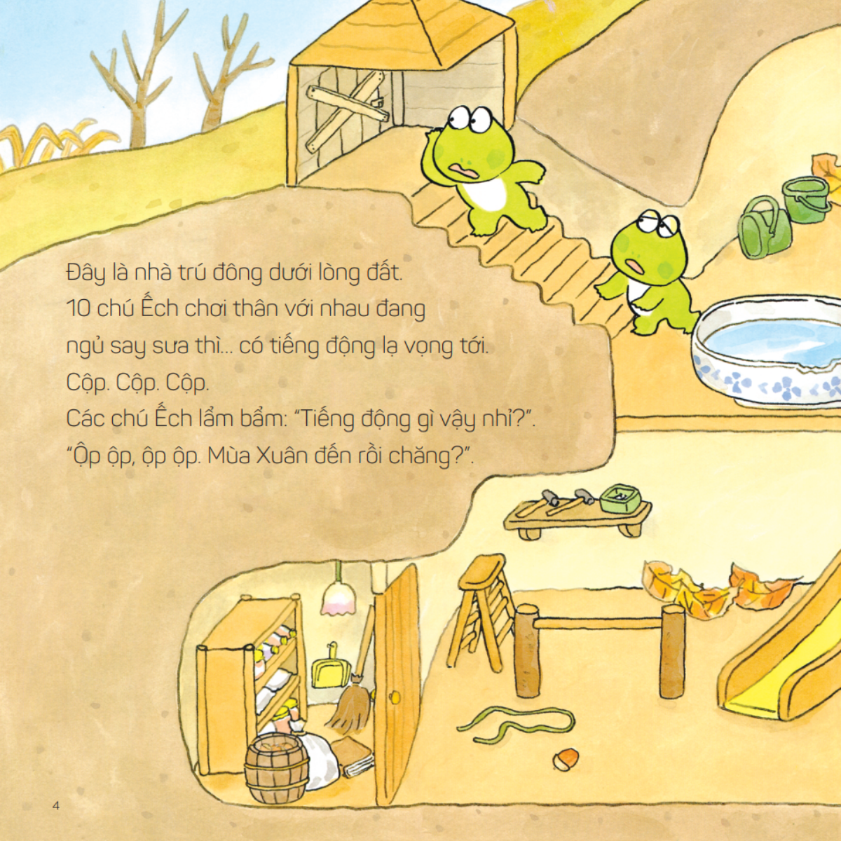 Bộ
						
										
										Bộ Sách Ehon Nhật Bản - 10 Chú Ếch - Phần 1 - Tập 1-6 (Bộ 6 Cuốn) - Ảnh 6