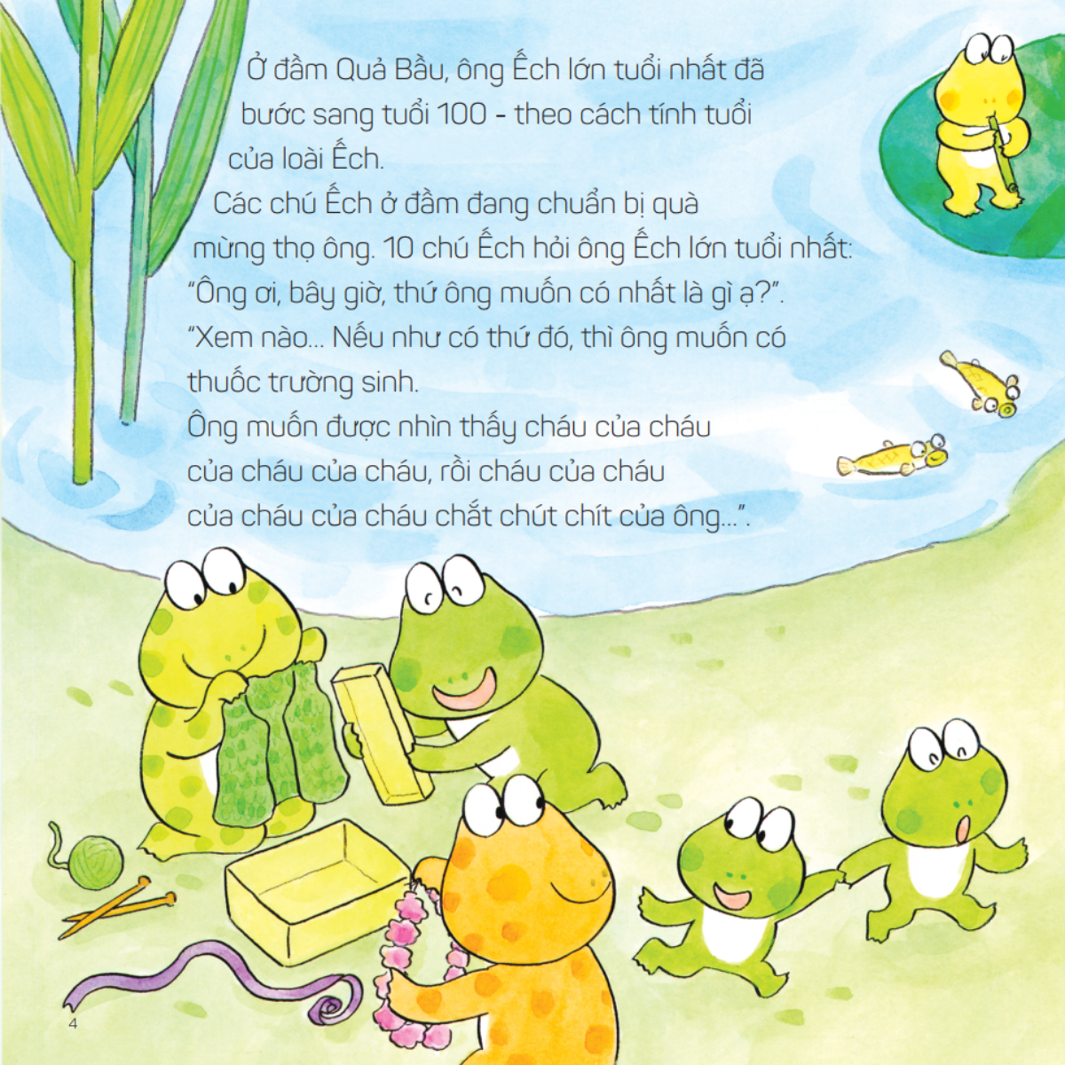 Bộ
Bộ Sách Ehon Nhật Bản - 10 Chú Ếch - Phần 3 - Tập 13-18 (Bộ 6 Cuốn) - Ảnh 4