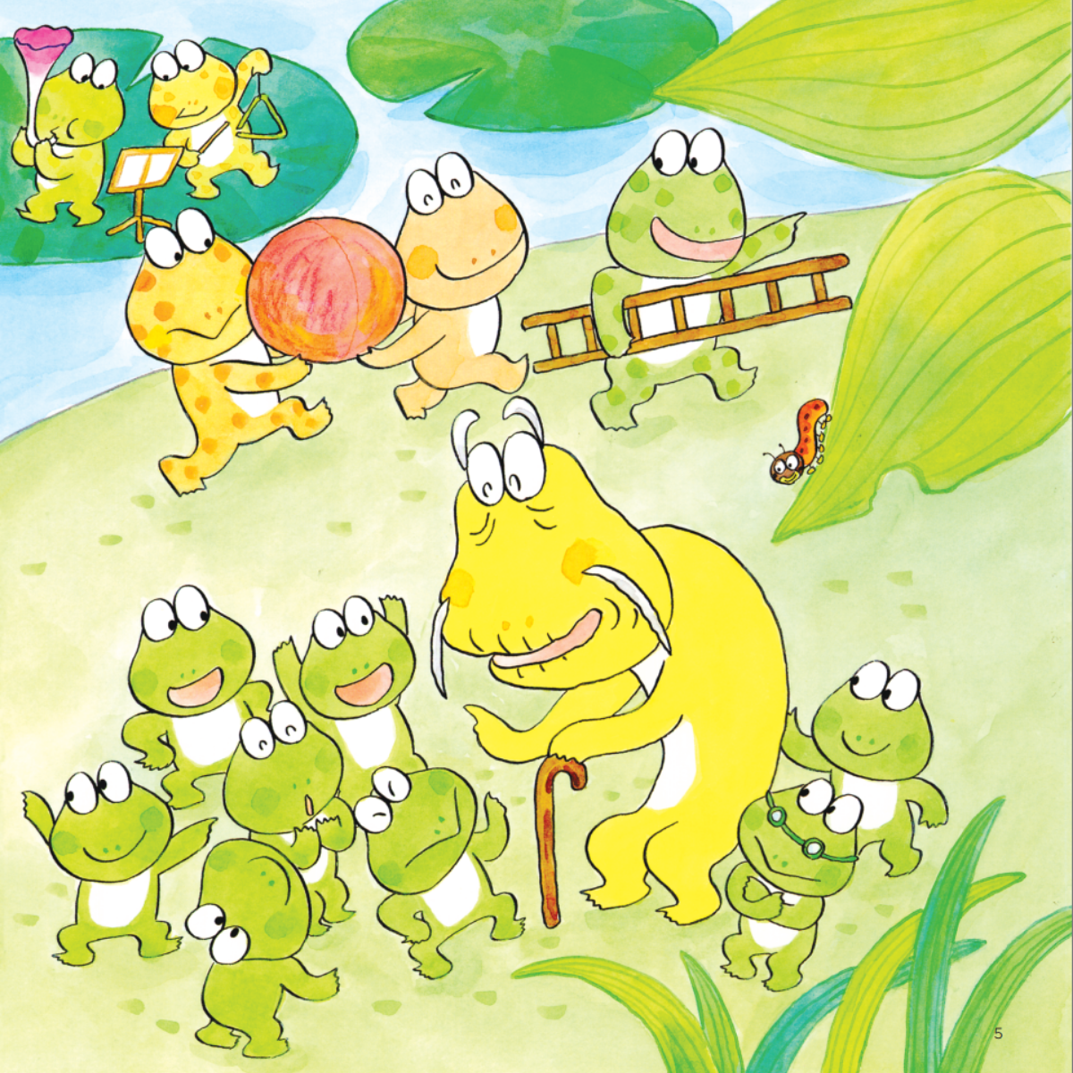 Bộ
Bộ Sách Ehon Nhật Bản - 10 Chú Ếch - Phần 3 - Tập 13-18 (Bộ 6 Cuốn) - Ảnh 5