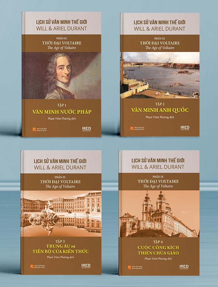 Bộ Bộ Sách Lịch Sử Văn Minh Thế Giới - Phần IX - Thời Đại Voltaire (Bộ 4 Cuốn) (Tái Bản 2025) - Ảnh 2