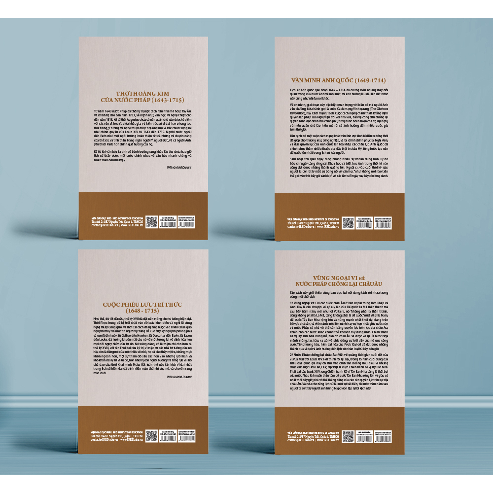 Bo
						
										
										Bo Sach Lich Su Van Minh The Gioi - Phan VIII - Thoi Dai Cua Louis XIV (Bo 4 Cuon) - Ảnh 3