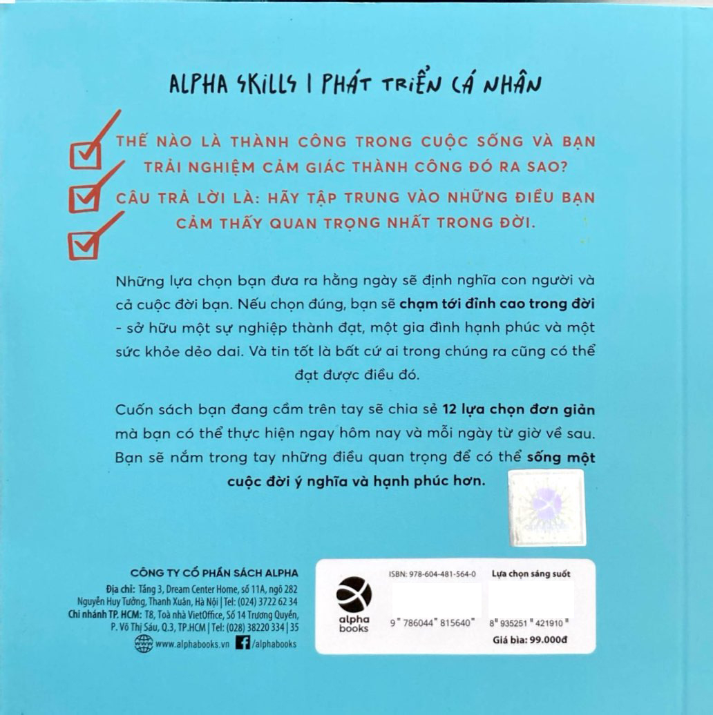 Bộ Bộ Sách Maxwell Moments - Lựa Chọn Sáng Suốt - 12 Lựa Chọn Khôn Ngoan Để Hạnh Phúc Và Thành Công - Ảnh 8