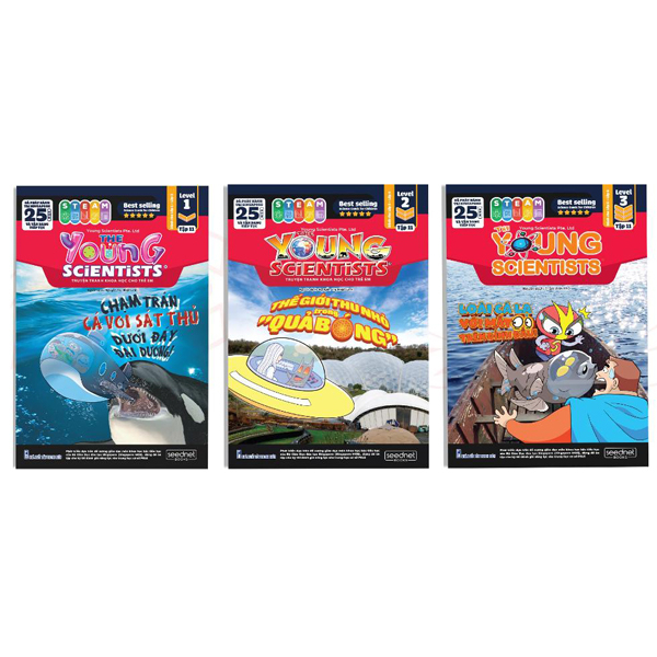 Bộ Bộ Sách The Young Scientist - Truyện Tranh Khoa Học Cho Trẻ Em - Tập 11 - Level 1+2+3 (Bộ 3 Cuốn)