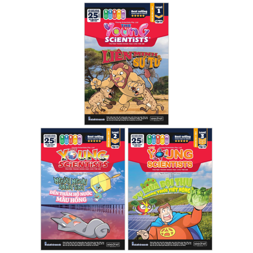Bộ Bộ Sách The Young Scientist - Truyện Tranh Khoa Học Cho Trẻ Em - Tập 13 - Level 1+2+3 (Bộ 3 Cuốn)