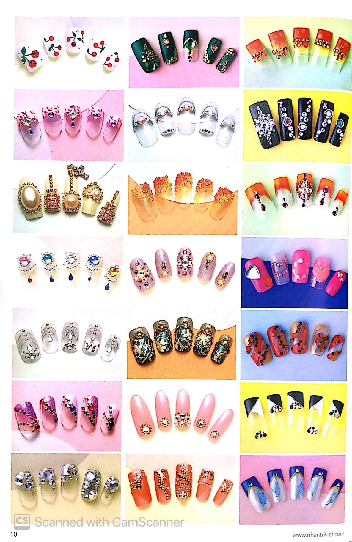 bộ bộ sưu tập các mẫu trang điểm móng (tập 2) - Ảnh 8