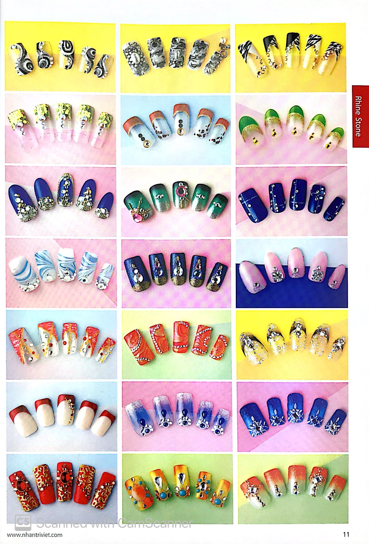 bộ bộ sưu tập các mẫu trang điểm móng (tập 2) - Ảnh 9