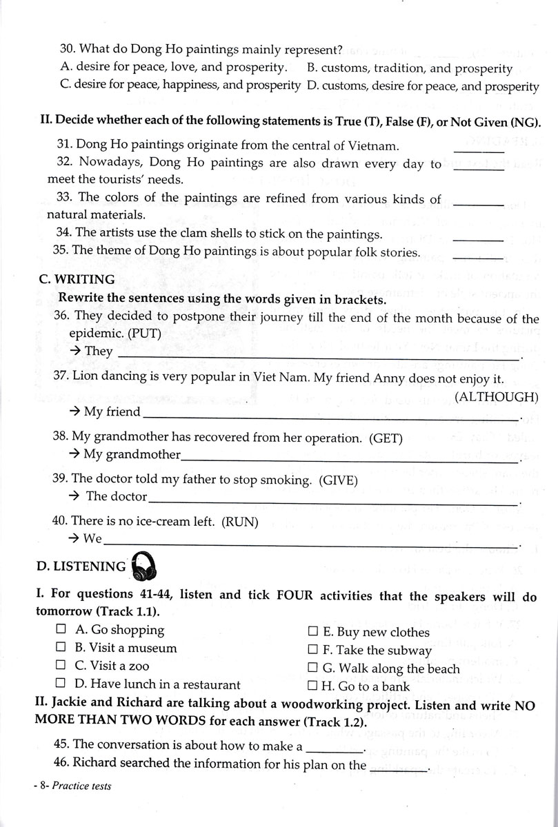 bộ bổ trợ tiếng anh 9 - tập 1 - Ảnh 9